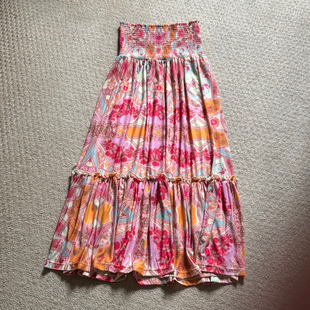Floral Maxi Skirt - Multicolor